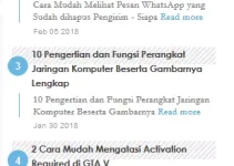 Cara Membuat Widget Recent Post Keren di Blog