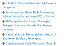 Cara Membuat Widget Random Post Responsive di Blog