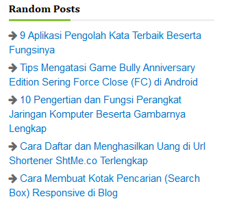 widget random post