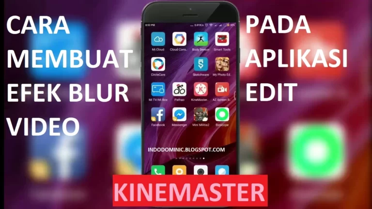 cara membuat efek blur di kinemaster