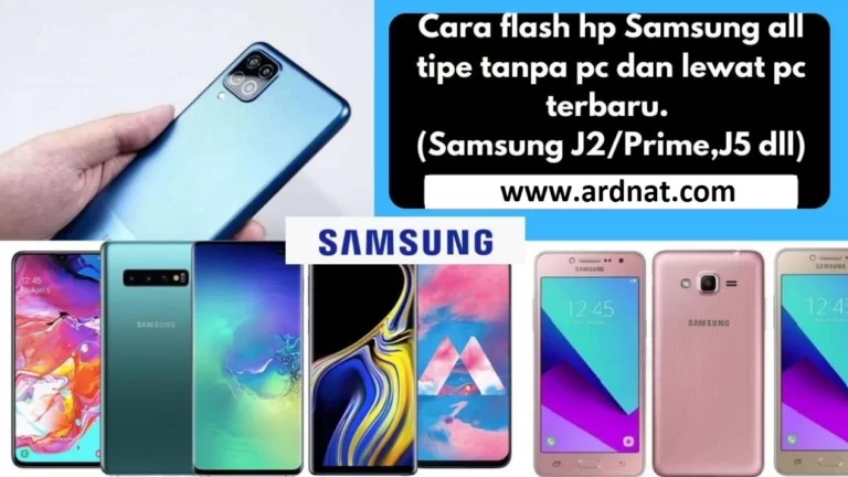cara flash hp samsung
