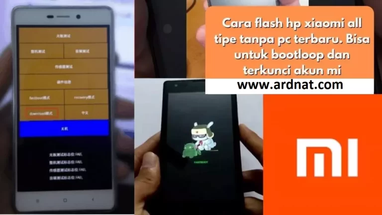 cara flash hp xiaomi