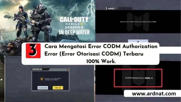 Cara Mengatasi Error Authorization Call Of Duty Mobile