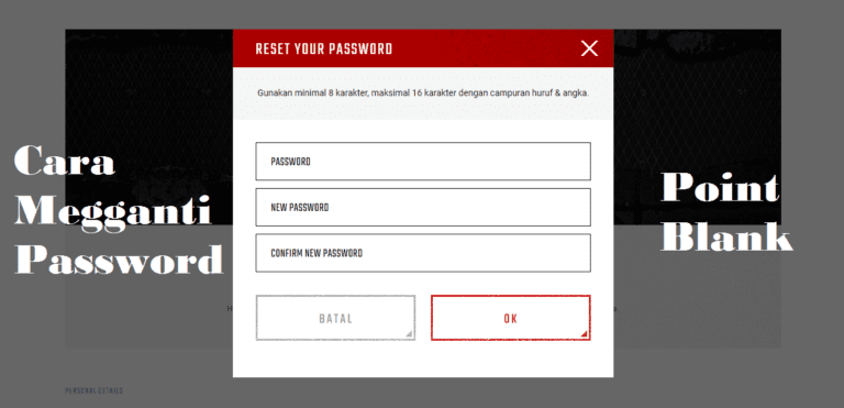 cara ganti password pb