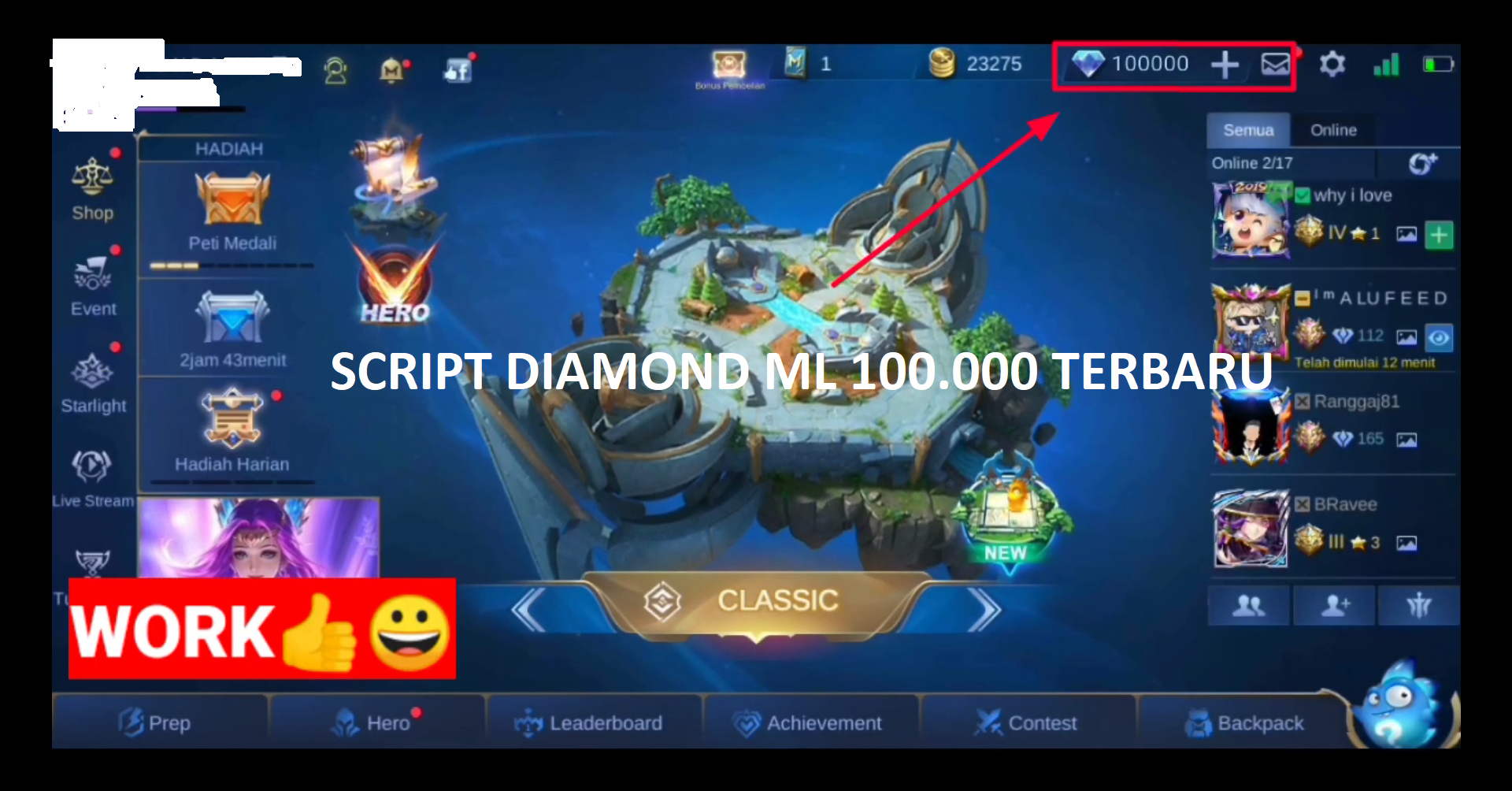 script diamond ml
