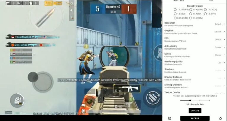 Cara Setting GFX Tool PUBG