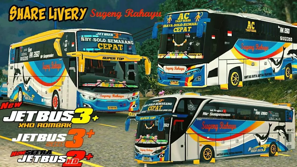 Livery Bussid Sugeng Rahayu