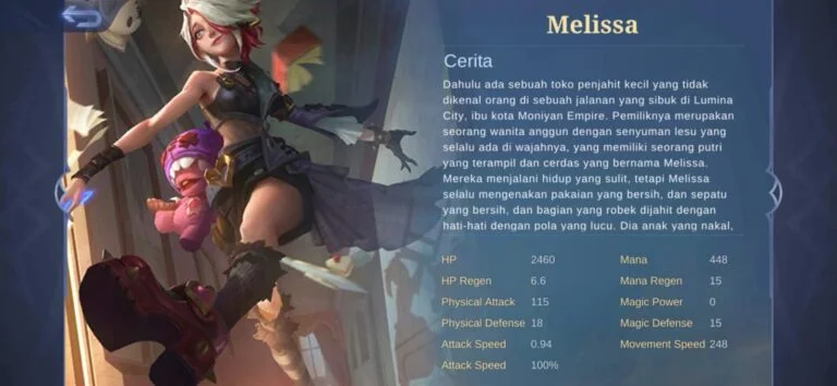 Build Melissa Mobile Legends