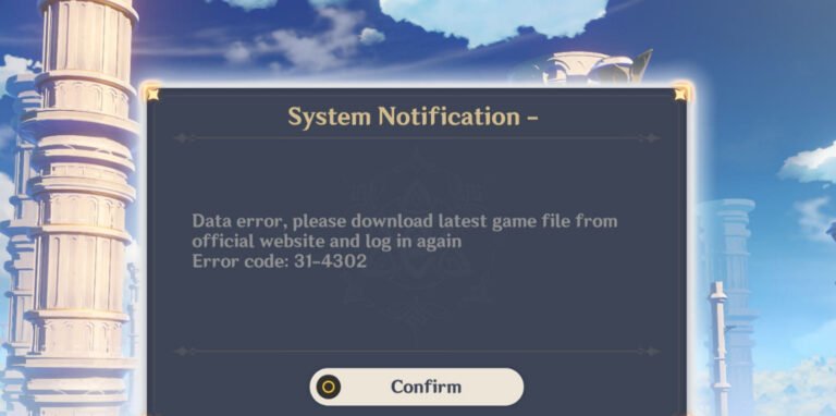 Cara Mengatasi Data Error 31-4302 di Genshin Impact