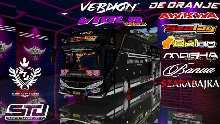 Livery Bussid Hitam