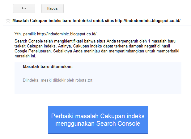 Cara Memperbaiki Masalah Cakupan Indeks di Search Console