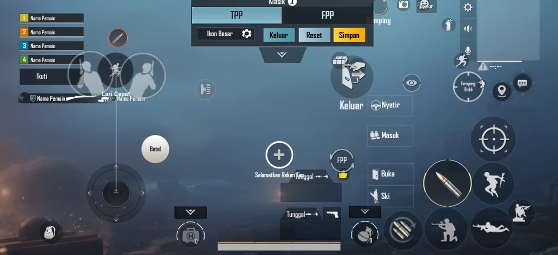 layout pubg 2 jari
