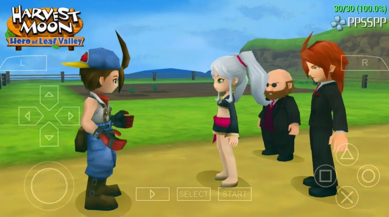 Harvest Moon - Hero of Leaf Valley PPSSPP