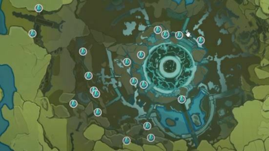 lokasi crystal chunk