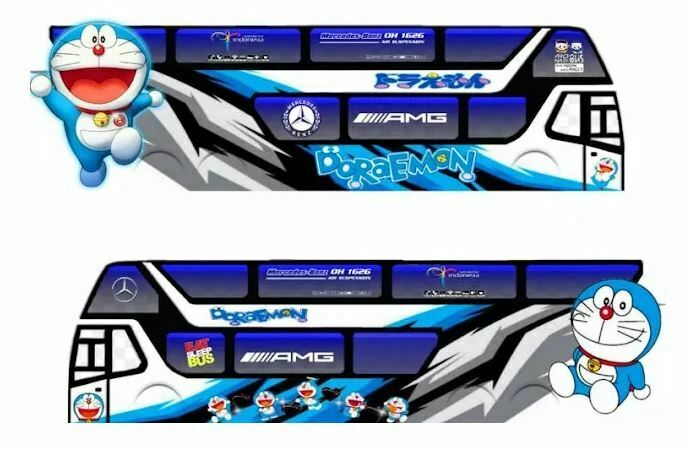 Livery Bussid Double Decker Doraemon Livery Bussid Double Decker Doraemon