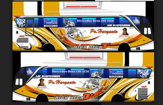 Livery Bussid PO Haryanto Ban Belakang 2