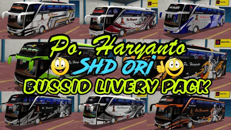 livery bussid po haryanto