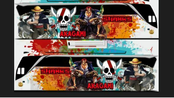 Livery Bussid Yudistira HD Anime One Piece