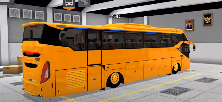 Mod Bussid Bus Legacy SR2 NRS Full Lampu Strobo