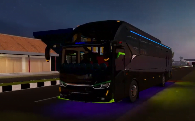 Mod Bussid Bus Legacy SR2 NRS Full Lampu Strobo