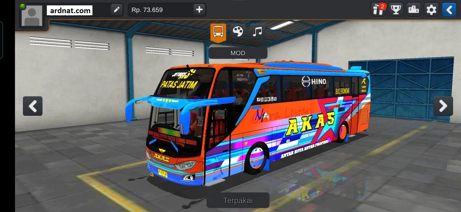 mod bussid full strobo dan led
