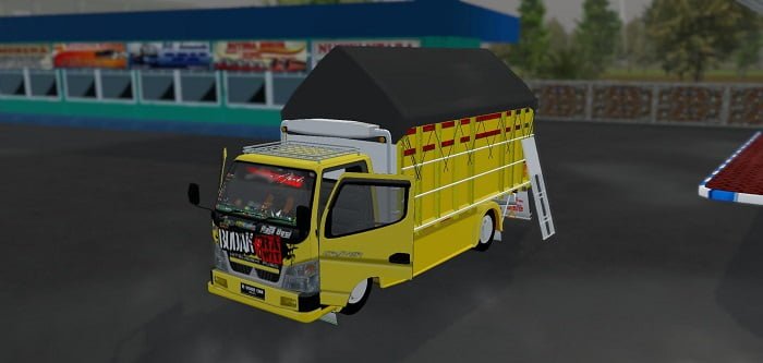mod bussid truck canter cabe budak rawit
