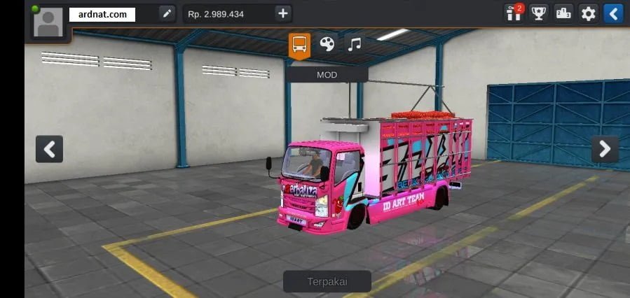 mod bussid truck canter mbois