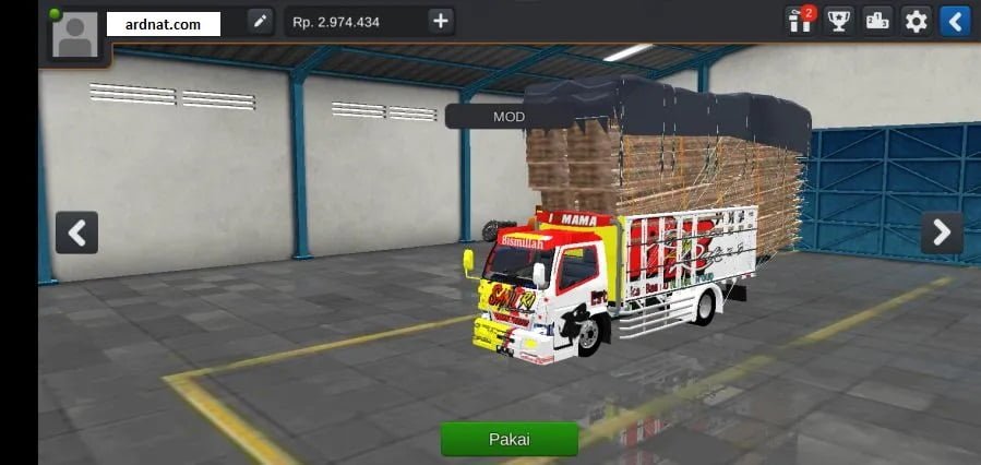 mod bussid truck canter muatan gayor