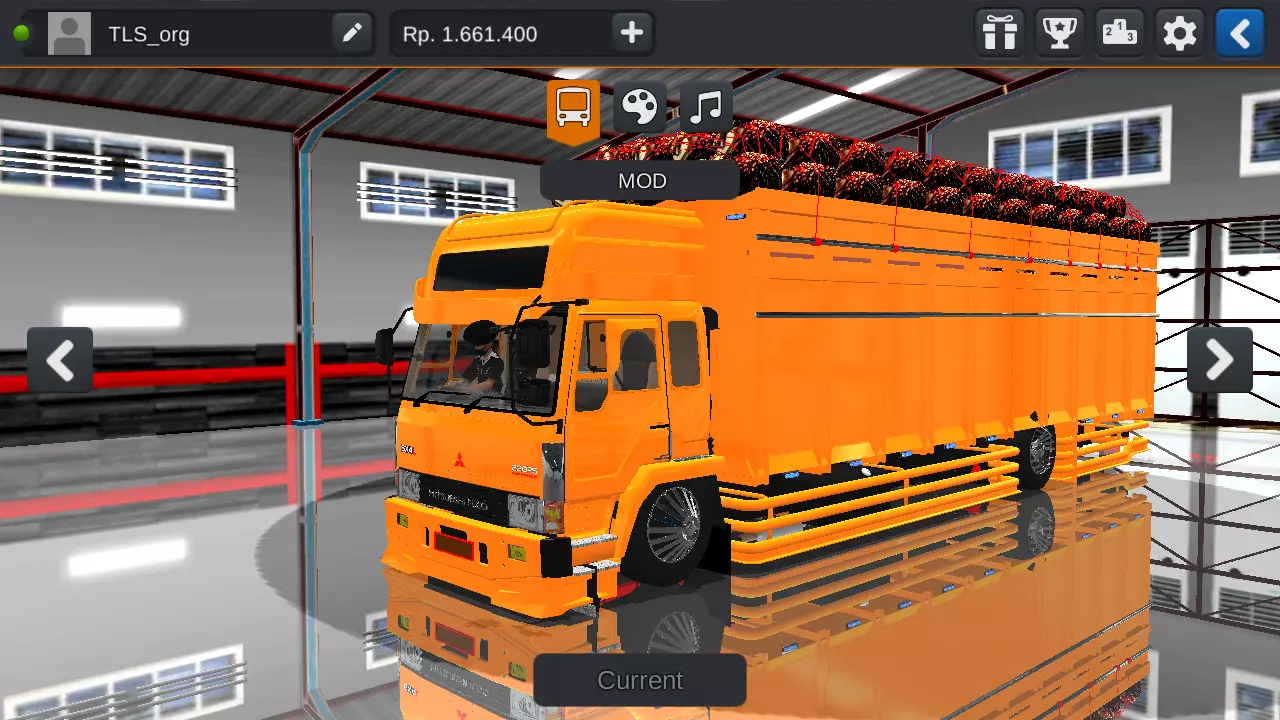 mod bussid truck fuso tribal full muatan sawit