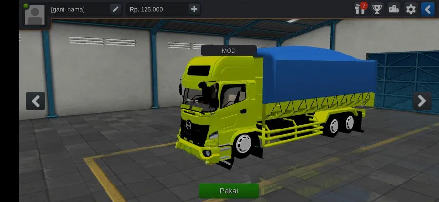 mod bussid truck hino dump terpal