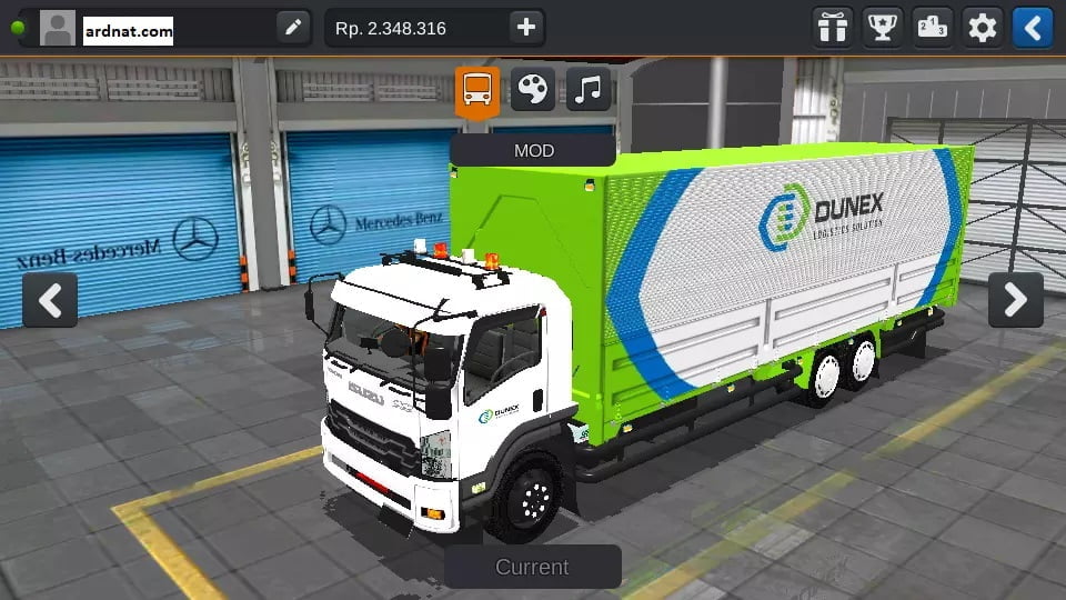mod bussid truck isuzu giga