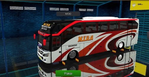 Bus SHD Mira Livery Bening