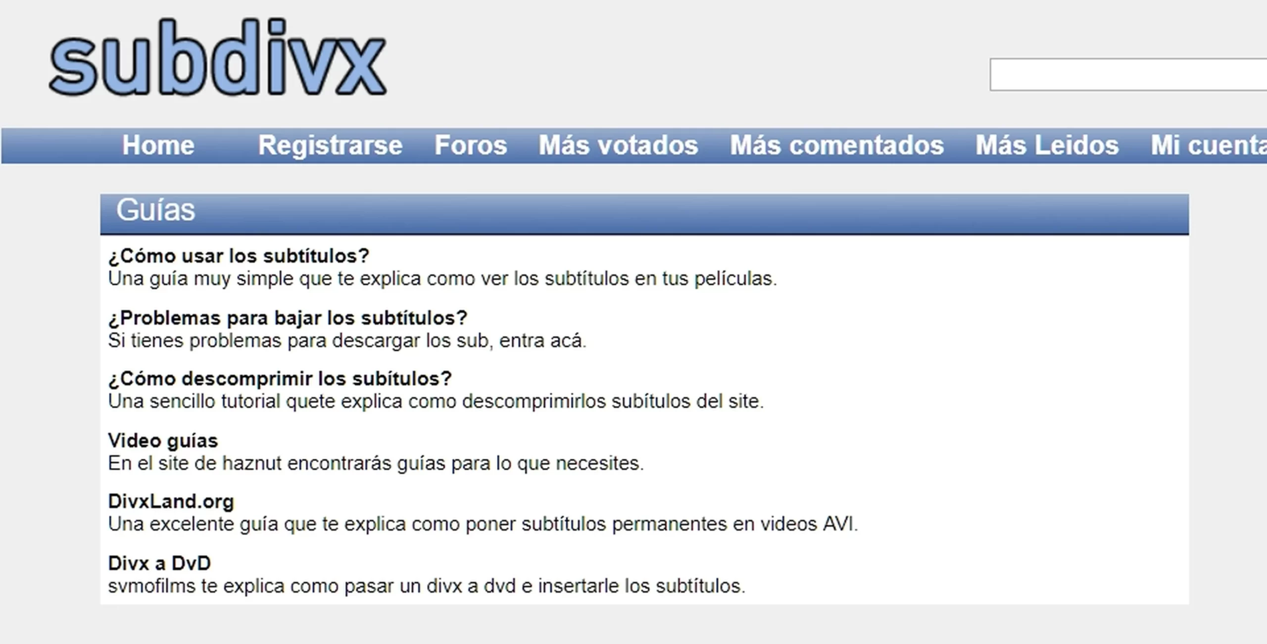 SubDivX