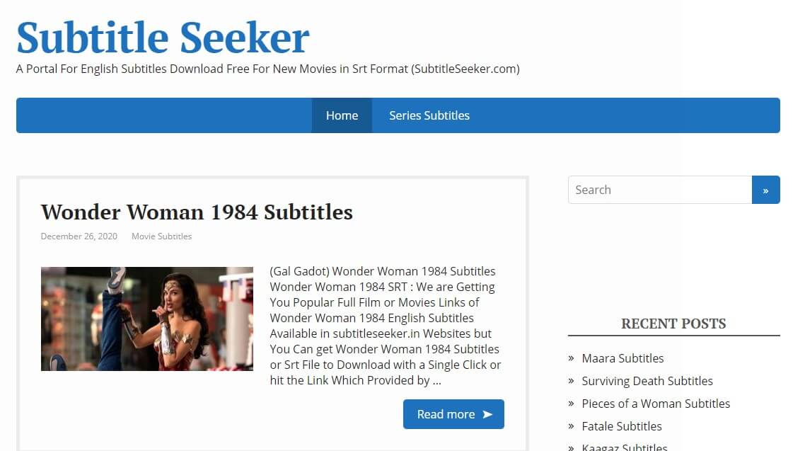 Subtitle Seeker
