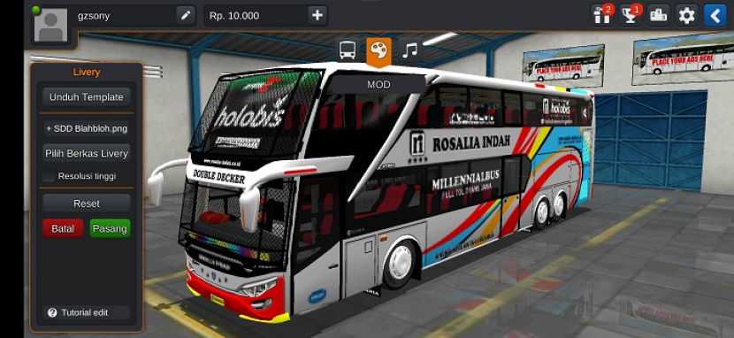 Mod Bussid Bus SDD Double Decker