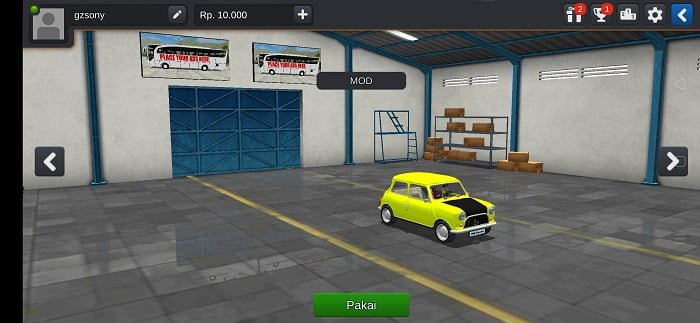 Mod BUSSID Mobil Mr Bean