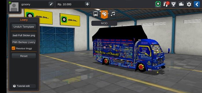 Mod Bussid Truk Oleng Wahyu Abadi