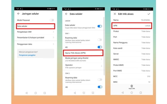 Cara Setting APN Telkomsel Di Hp Android