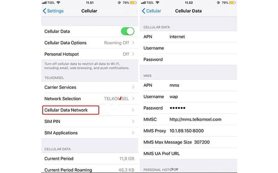 Cara Setting APN Telkomsel Di Iphone