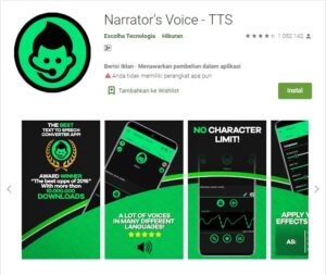 Narrator's Voice atau Suara Narator