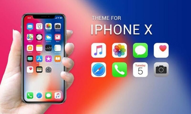Phone X Launcher and Phone 8