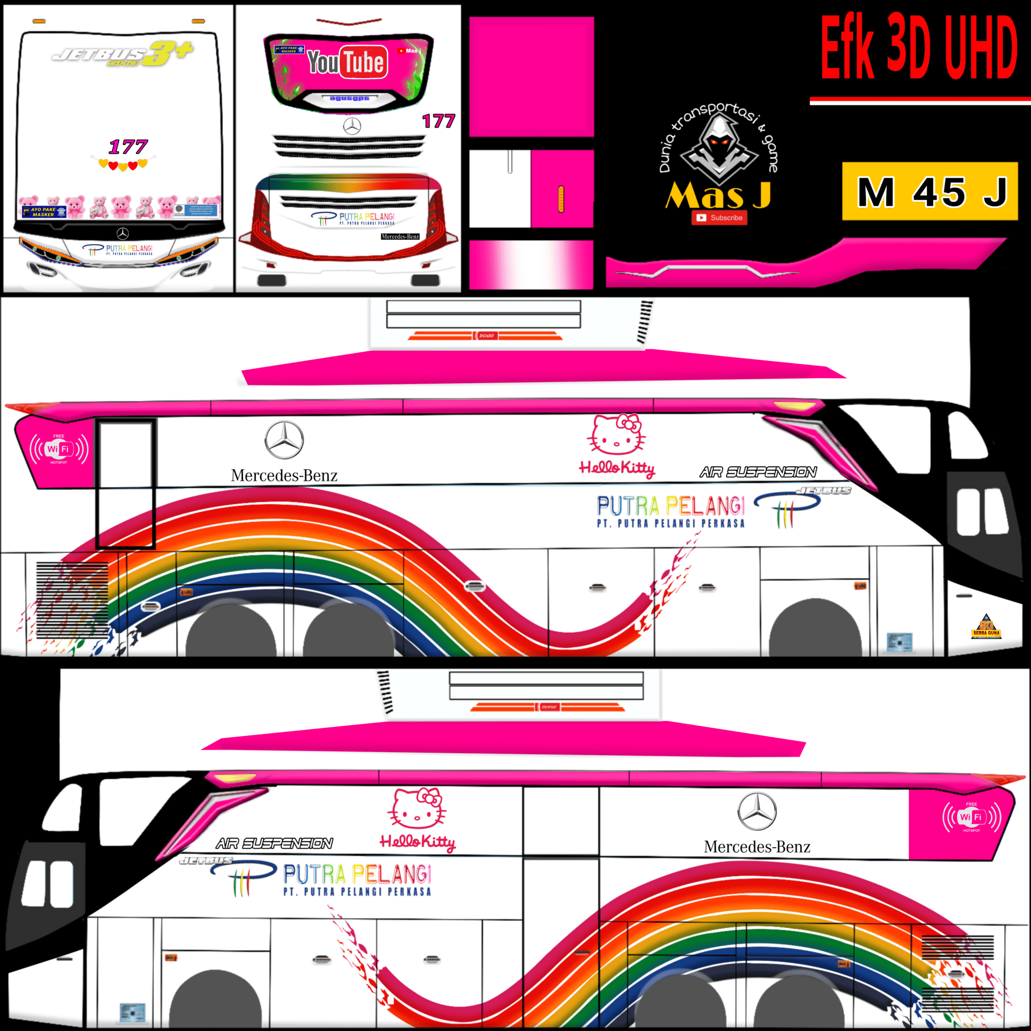10+ Download Livery Bussid Putra Pelangi