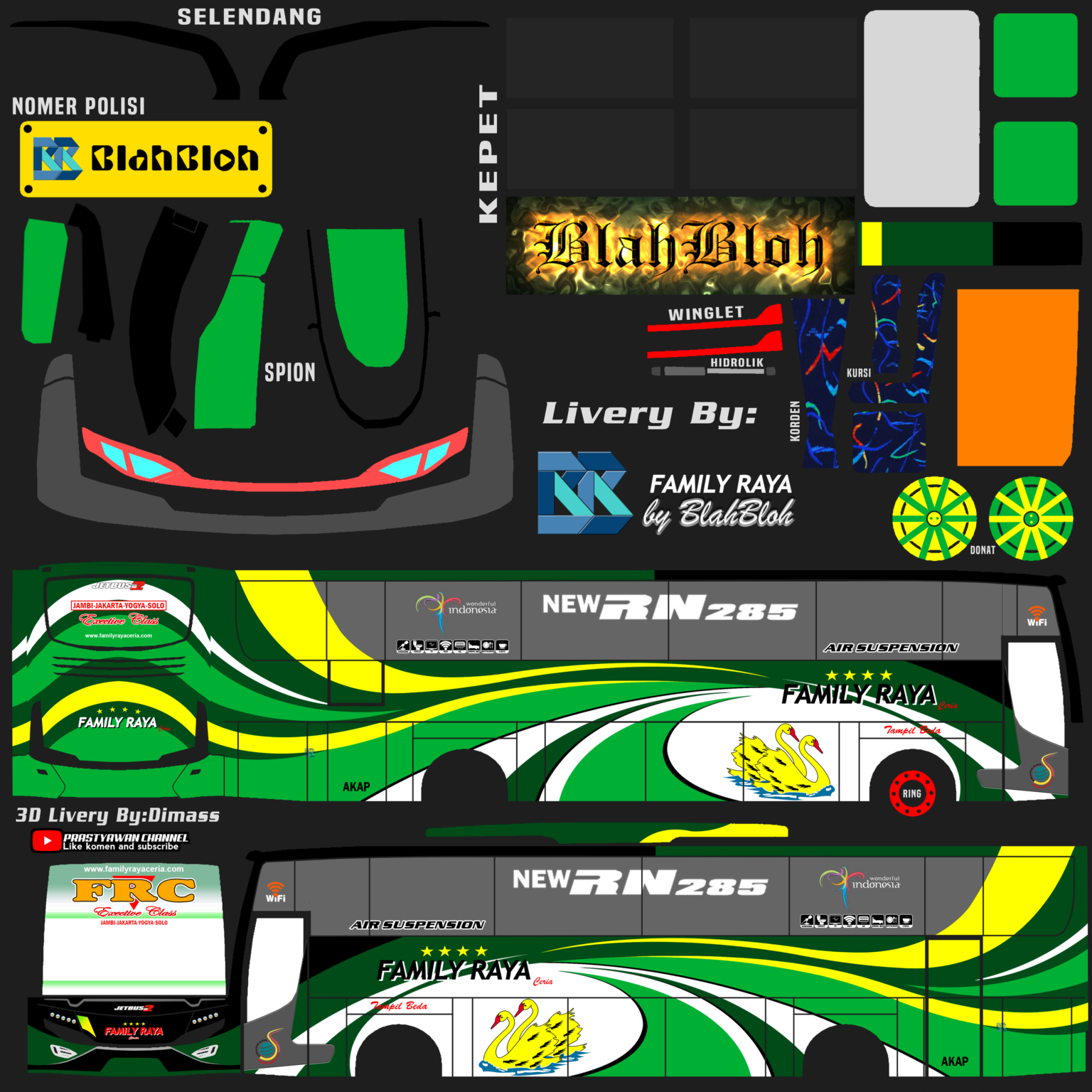 10+ Download Livery Bussid Family Raya